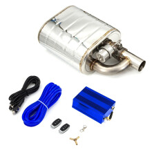 Universal Stainless Steel Electric Exhaust Cutout Set with Remote Control - 51mm, 63mm, 76mm Muffler and Dump Valve
