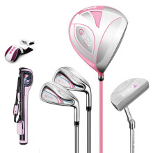 PGM G300 Women's 4-Piece Golf Club Set - Titanium Alloy & Carbon: Includes 1, 7, S, PT Irons, Putter, Wood Driver, Head Cover, and Golf Bag (LTG035)