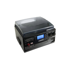 Looptone 3-Speed Bluetooth Turntable: Vintage Vinyl, CD, Cassette, FM/AM Radio & USB Recording