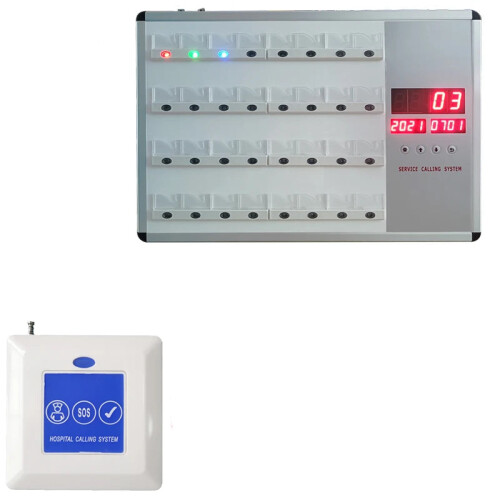 Wireless Nurse Call System with SOS Alert Button for Elderly Care and Patient Assistance