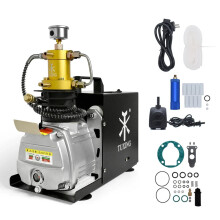 High-Pressure 4500PSI PCP Air Compressor for Rifles & Scuba Tanks with Filter Hose