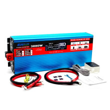 High-Efficiency Pure Sine Wave Power Inverter Converter with Remote Control - 12V/24V DC to 220V AC, 1000W/2000W/3000W Continuous & 2000W/4000W/6000W