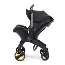 2024 Lightweight 4-in-1 Foldable Baby Stroller - Portable Travel Trolley in Sleek Black