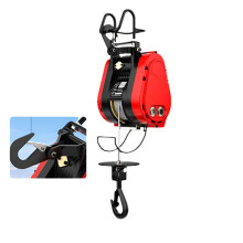 High-Capacity 230kg 30m Dual-Hole Electric Hoist - 220V Portable Household Crane with Brushless Motor for Efficient Construction