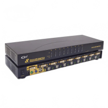 8-Port USB DVI KVM Switch with Audio & PS/2 Support, Hot Key Control, Rackmount Metal Design - CKL 9138D
