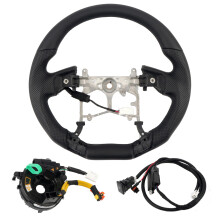 Premium Black Perforated Leather Heated Steering Wheel for Toyota 4Runner (2010-2023), Tundra (2014-2021), Sequoia (2018-2021)