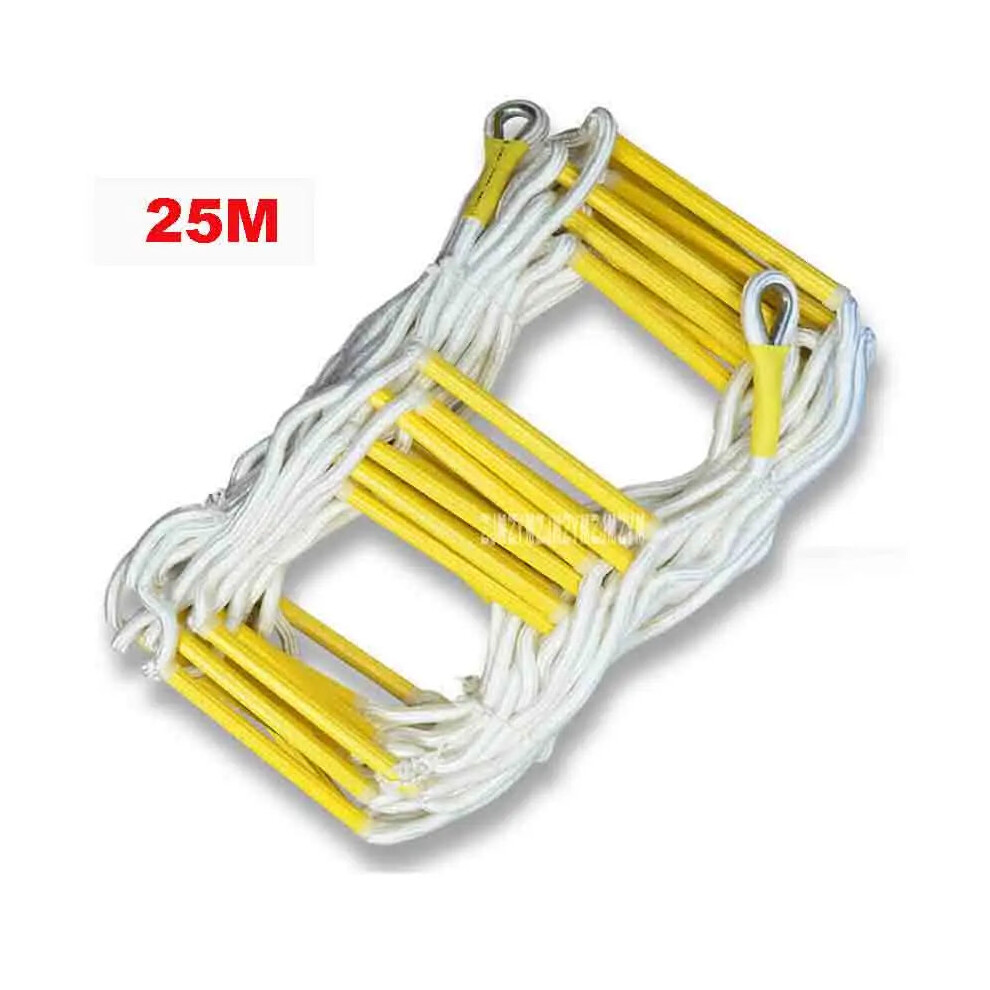 25M Anti-Skid Soft Rope Ladder For 6Th Floor Emergency Escape & Fire Rescue 705353211331