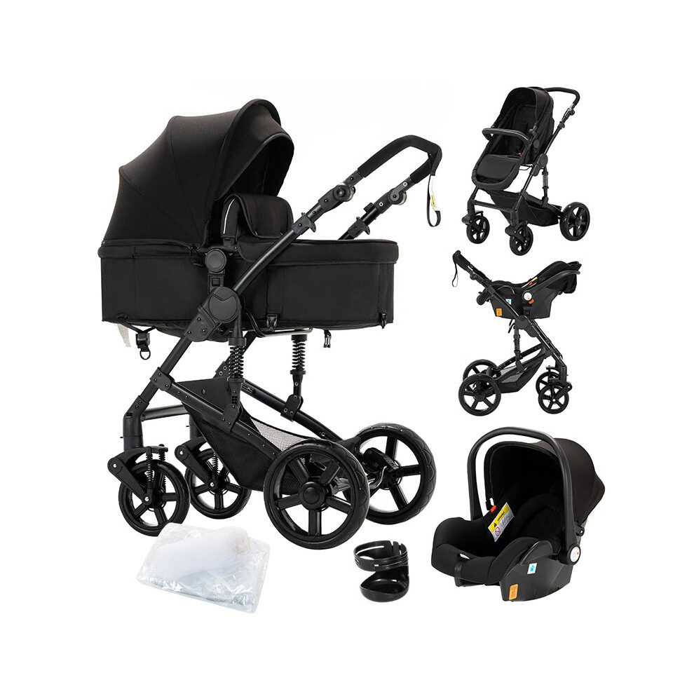 3-in-1 Lightweight Baby Stroller & Walker Combo: Compact Travel Pram for Newborns