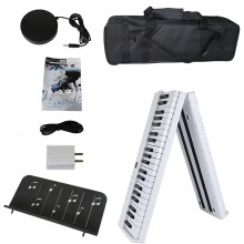 88-Key Foldable Digital Piano with Multi-Function Controller - Flexible Electric Musical Instrument