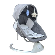 Smart Baby Bassinet Rocking Chair: Electric Swing with Adjustable Chaise Longue and Music Cradle for Infants