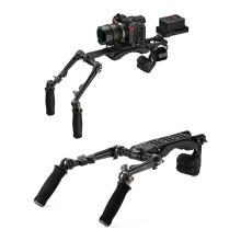 Tilta TA-LSR-B Lightweight Shoulder Rig - Black | Compatible with BMPCC, Nikon, Sony, Canon Cameras | Unique Manfrotto & Arca Baseplate