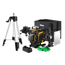 DEKO 16-Line 4D Self-Leveling Laser Level with 360Â Horizontal & Vertical Cross Line Green Laser Beam and Tripod - Precision Power Tool