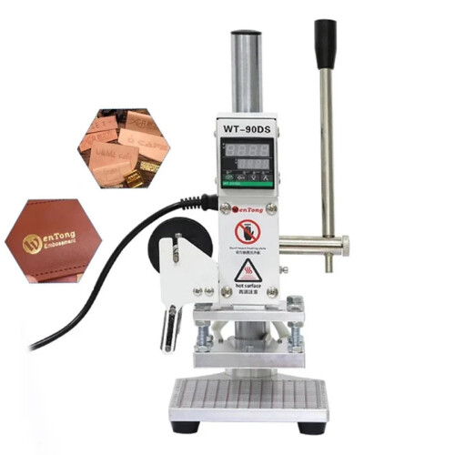 Compact Digital Hot Stamping Machine for Leather Embossing and Branding - Model WT 90DS
