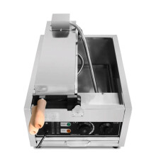 Xeoleo 3000W Commercial Korean Coin Waffle Maker - 4pcs Non-Stick Gold Coin Bread Electric & Gas Waffle Machine