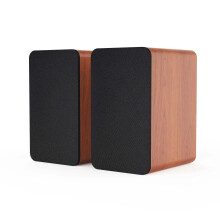120W High Power Bluetooth Wooden Speaker with HiFi Subwoofer - Home Theater Surround System with Fiber Optic Input