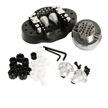 Compact Precision Jewelry Tool Kit: Mini Engraved Ball Bench Vise with Adjustable Screw Ring & Full Accessories for Diamond Crafting