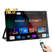 Zeuslap 18.5â Smart Portable Monitor Z18TV Pro with Google TV & Touchscreen for PC, Laptop, Phone, Xbox, PS4/PS5, Switch