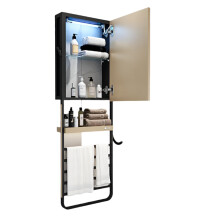Smart Electric Towel Warmer & Sterilizer with Defogging Mirror Cabinet for Modern Bathrooms