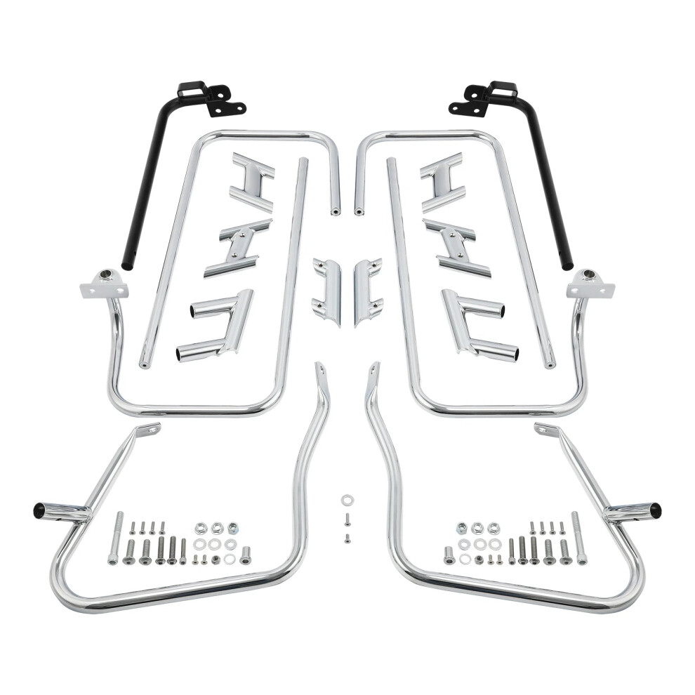 Durable Saddlebag Bracket Guard Support Bars For Harley Touring Electra Glide & Street Glide (2014-2023) 313113054045