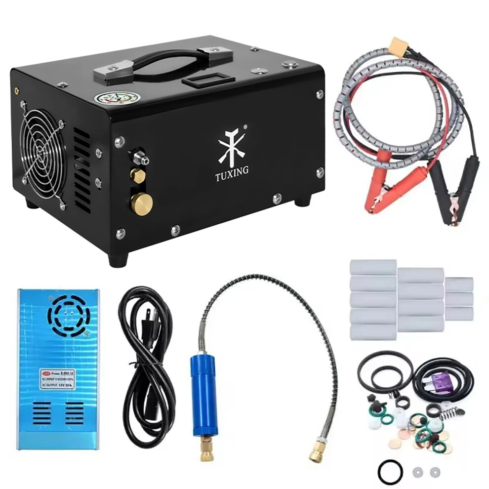 Portable 4500Psi Pcp Air Compressor With Auto Stop & 12V Power Adapter - Tuxing Txet061 313039094071