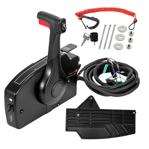 Mercury Quicksilver 8-Pin Remote Control Box with Side Mount Trim & Tilt Functionality