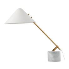 Nordic Modern Creative Table Lamp with Marble Base - Luxury Nightstand Desk Lamp for Living Room, Bedroom, and Office Work & Reading