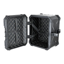Universal 55L Aluminum Motorcycle Top Box with Lock - Black Tail Rear Luggage Tool Case for BMW R1200GS/R1250GS/1200GS LC ADV
