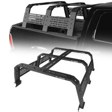 Hooke Road 18.8 High Overland Bed Rack for Full-Size Trucks - Compatible with Ford F-150 Raptor, Dodge Ram 1500, and Chevy Silverado