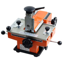 Compact Semi-Automatic Metal Nameplate Marking Machine for Stainless Steel & Aluminum with Manual Steel Stamp Coding Tool