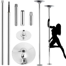 Professional Adjustable Height Portable Pole Dance Stick - 1.73m Removable Thicken Revolving Dance Pole for Clubs
