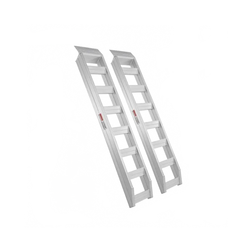 Heavy Duty Aluminum Loading Ramps - 6800 Lbs Capacity, Universal Fit For Motorcycles, Tractors, Trucks, And Lawn Mowers (Available In 1 Or 2 Pcs) 7445025827844