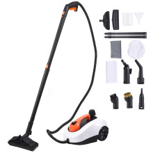 Powerful 1800W Steam Cleaner: 1.6L Multipurpose Electric Steamer with 5 Bar Pressure & 14 Accessories for Heavy Duty Household Cleaning