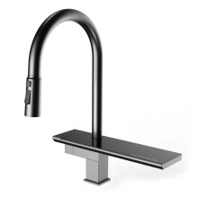 Premium SUS 304 Stainless Steel Rotatable Pull-Out Kitchen Faucet with Waterfall Outlet