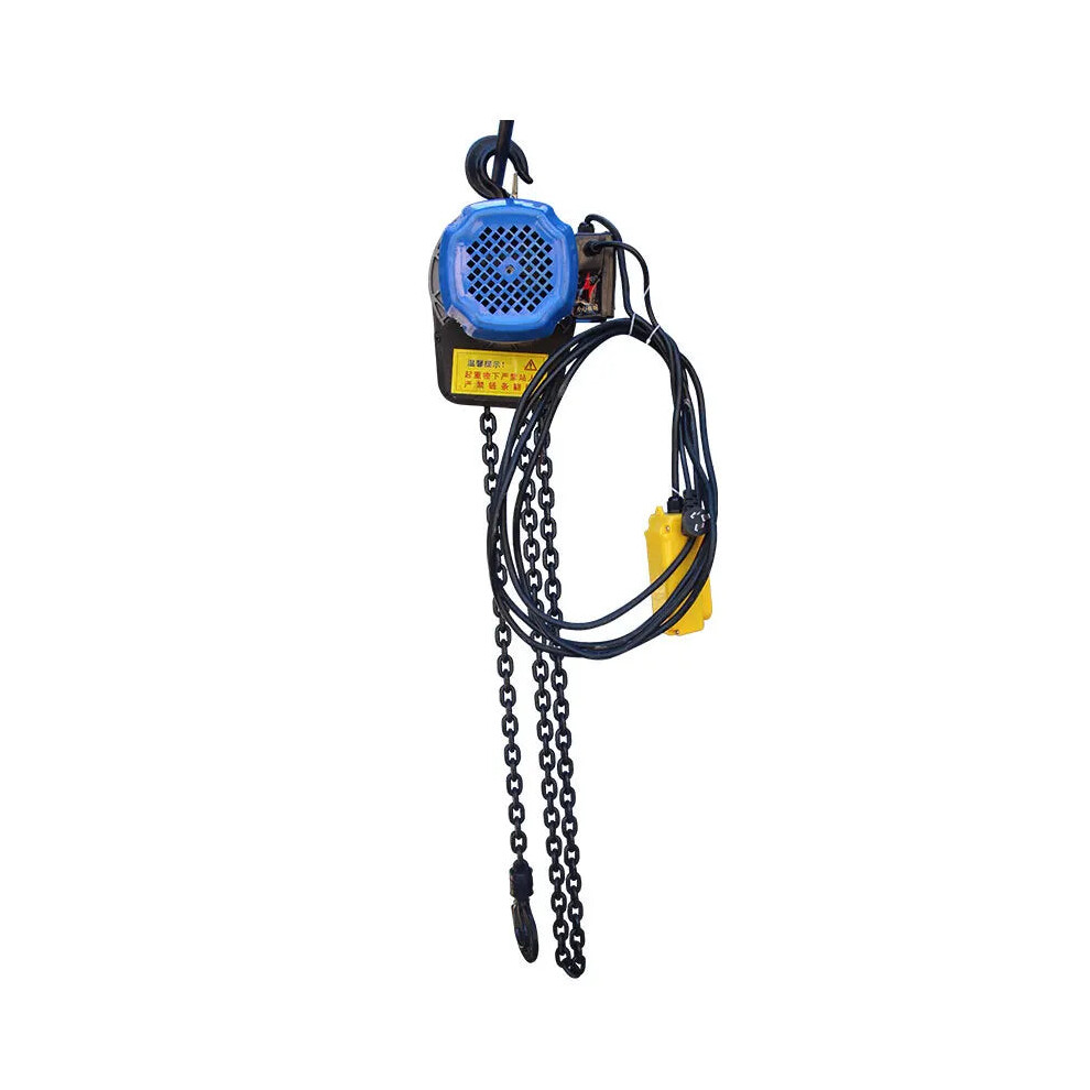 Compact 1-Ton 220V Electric Chain Hoist - 6M Lift For Construction And Industrial Use 7445018931954