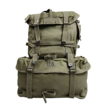Premium WWII US Army M1945 Pack Set with Belt & Straps - Authentic Military Equipment Portfolio