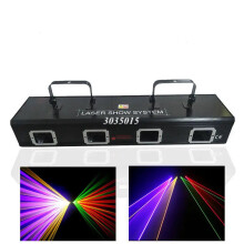 Quad-Lens RGBY Laser Show System - Powerful Stage & Party Lighting for DJ Events, Christmas Decor, and 500m Projection