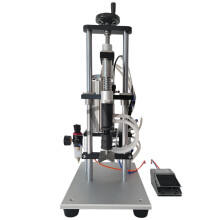 Compact Pneumatic Vacuum Perfume Bottle Filling Machine - Semi-Automatic, Single Head for Essential Oils