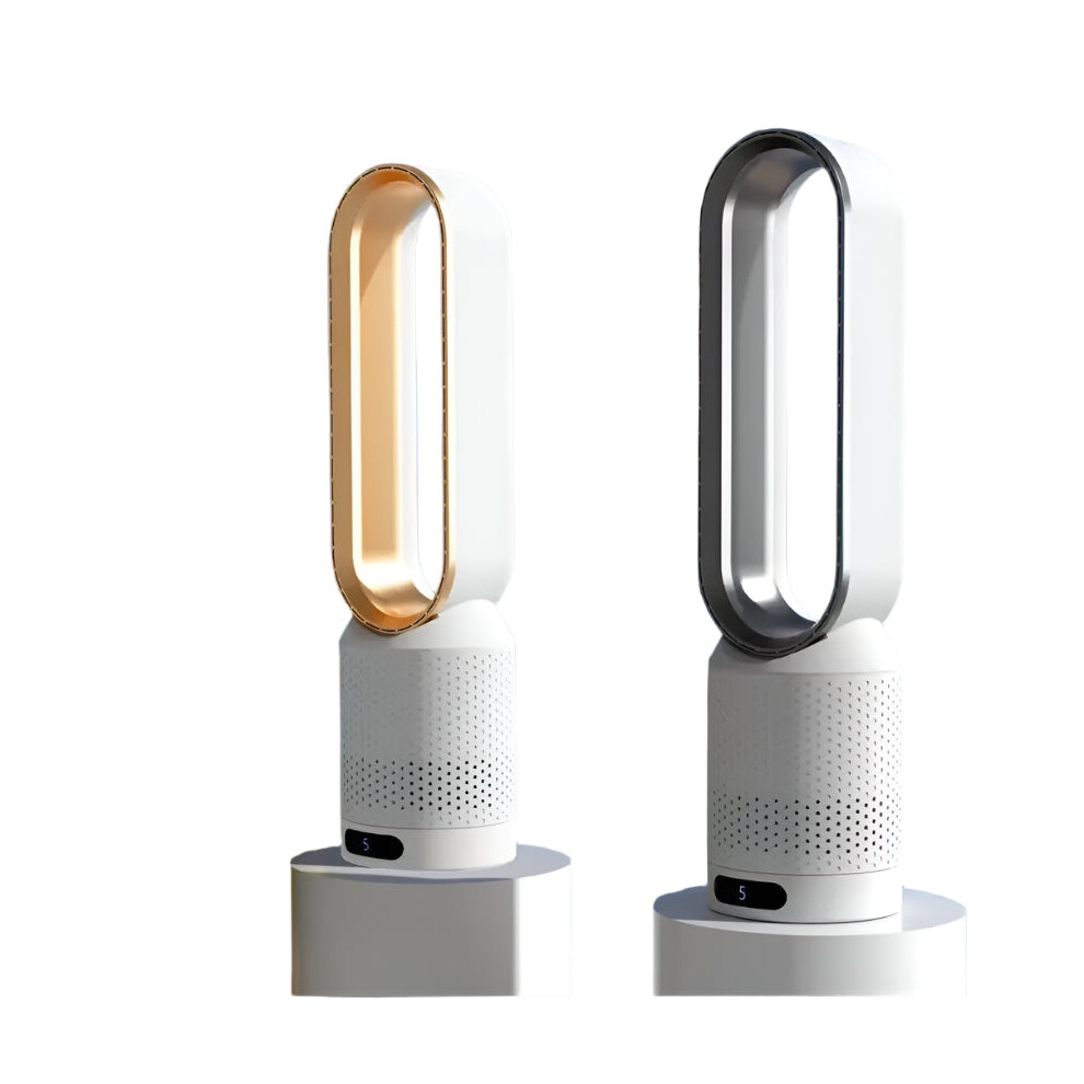 Ultra-Quiet Bladeless Tower Fan With Air Purification For Dormitory And Desk Use 313035334317