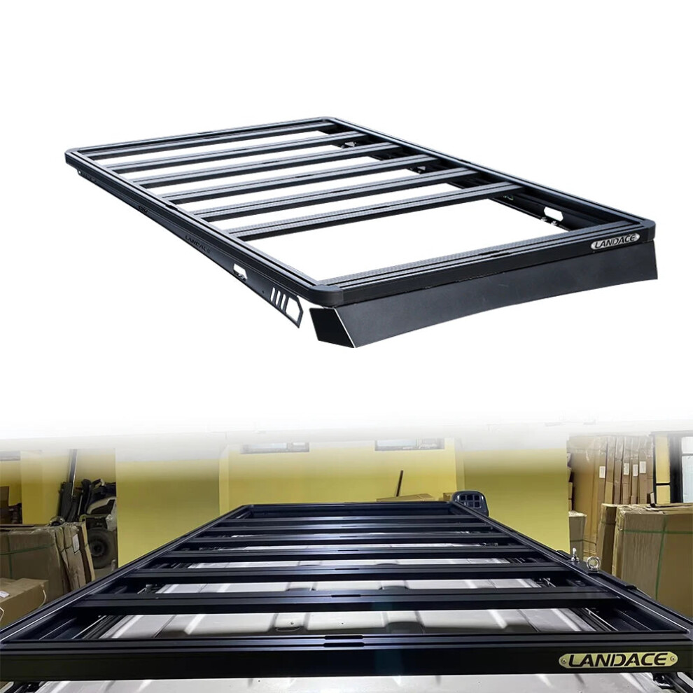 Toyota 4Runner Universal Aluminum Removable Roof Rack Luggage Carrier Black 705353331466