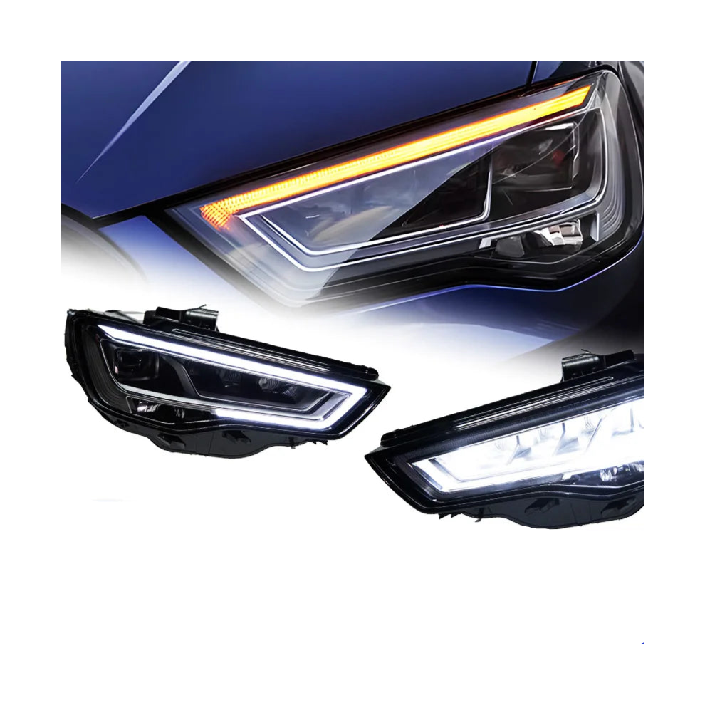 Akd Led Headlights For Audi A3 (2013-2016) - S3 Drl, Turn Signal, High Beam, Angel Eye Projector Lens 313021988920