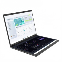 14-Inch 2K Touchscreen Dual Screen Laptop, 16GB RAM, Intel N100 CPU, 360Â Flip Metal Case, 2-in-1 Notebook