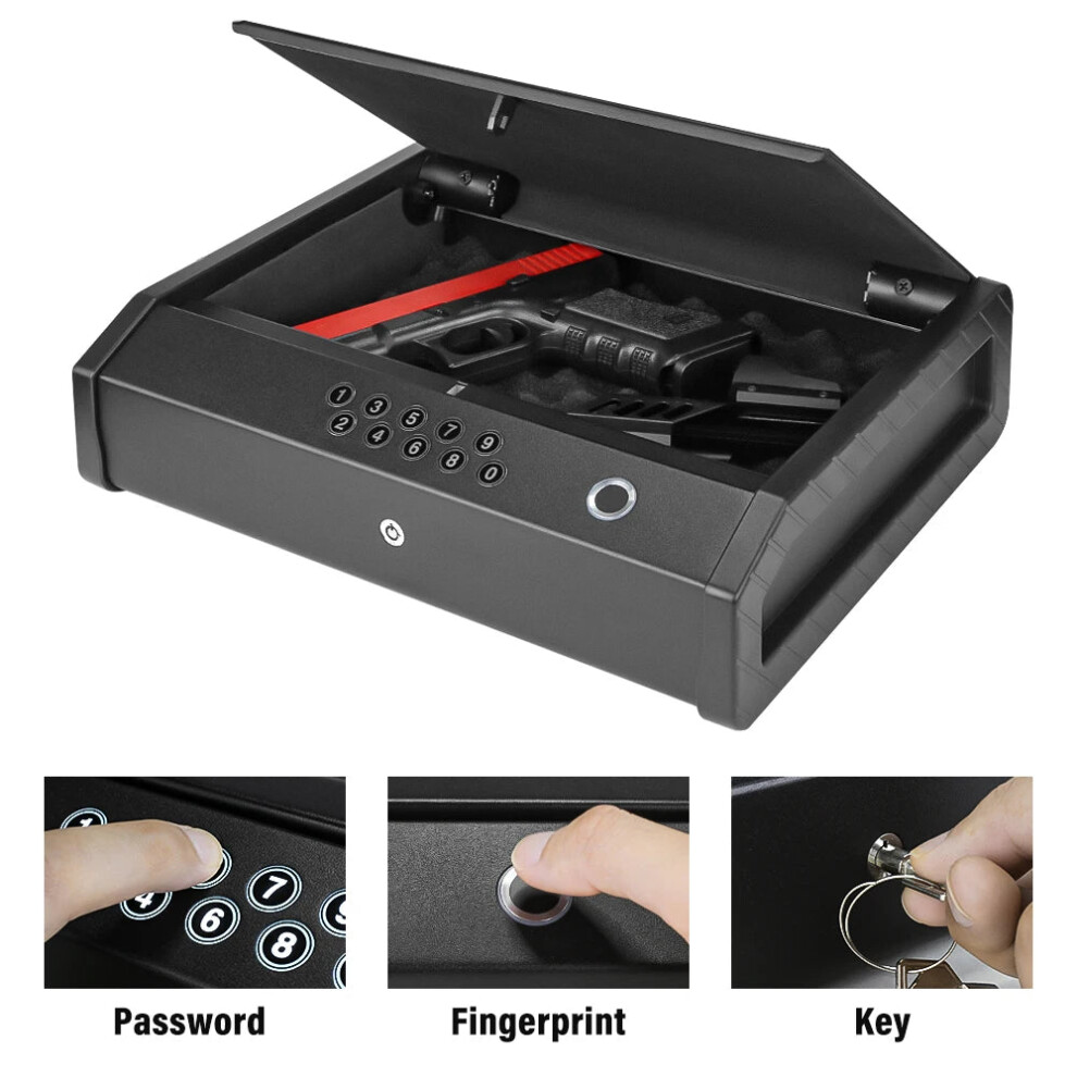 3-In-1 Portable Fingerprint Key Password Safe For Jewelry & Valuables 7445056475427