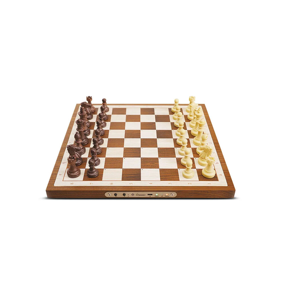 Chessnut Air: Advanced Electronic Chess Set With Led Indicators, Ai Adaptive Gameplay, Extra Queens, And Interactive App Integration 711181507799