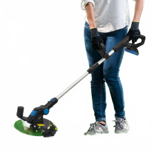 Prostormer 20V Cordless Electric Lawn Mower & 12 Grass Trimmer Combo with Li-Ion Battery, Auto Release String Cutter for Efficient Pruning & Garden M