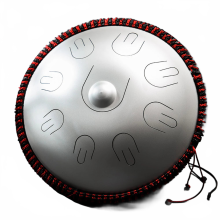 14-Inch 9-Note Steel Tongue Drum in D Minor - Professional Handpan for Yoga & Meditation