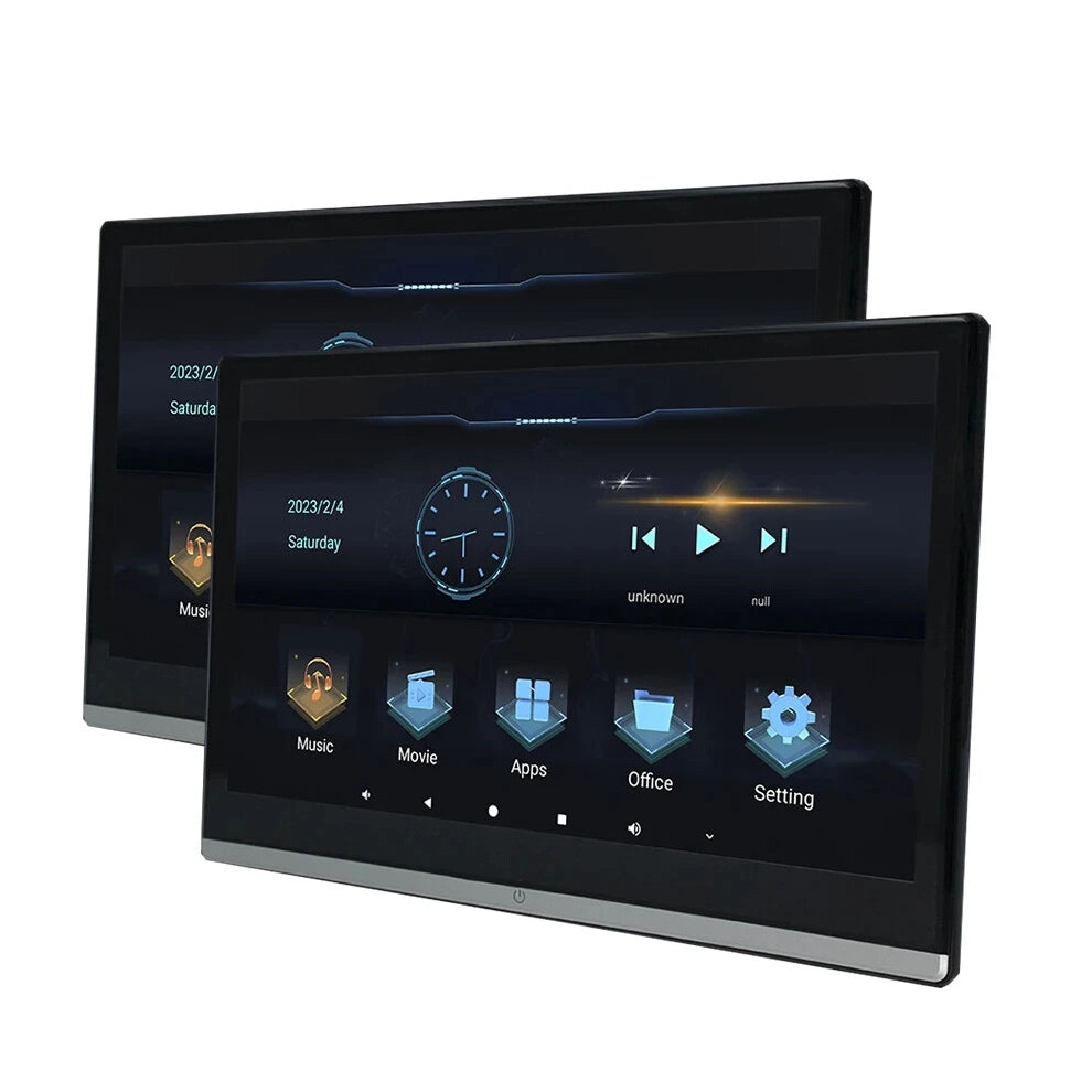 Volkswagen Rear Seat Entertainment System: 13.3 Ips Android Touchscreen Headrest Monitor With 8Gb Ram, 128Gb Storage, Fm, Bluetooth, Airplay, And Hdm 7445049011083