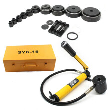 Heavy-Duty 101mm Hydraulic Sheet Metal Punch Hole Cutter Set - SYK 15