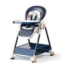 Compact Foldable Baby High Chair with Easy-to-Clean Design, Large Storage, Adjustable Features & Safety Harness