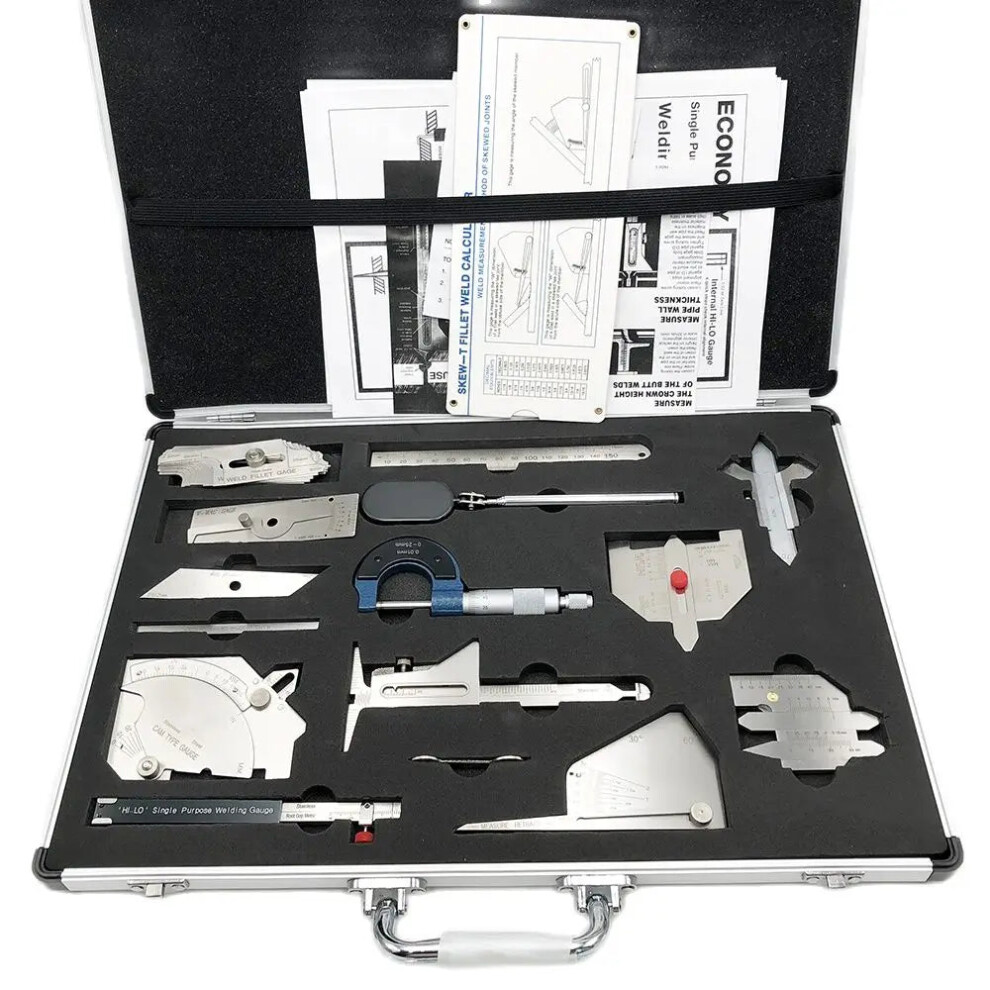13-In-1 Ulnar Welder Inspection Kit: Convenient Welding Gauge & Soldering Ruler Set 313103297209