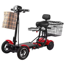 Compact Long-Range Electric Mobility Scooter with Folding Design for Seniors and Disabled Users
